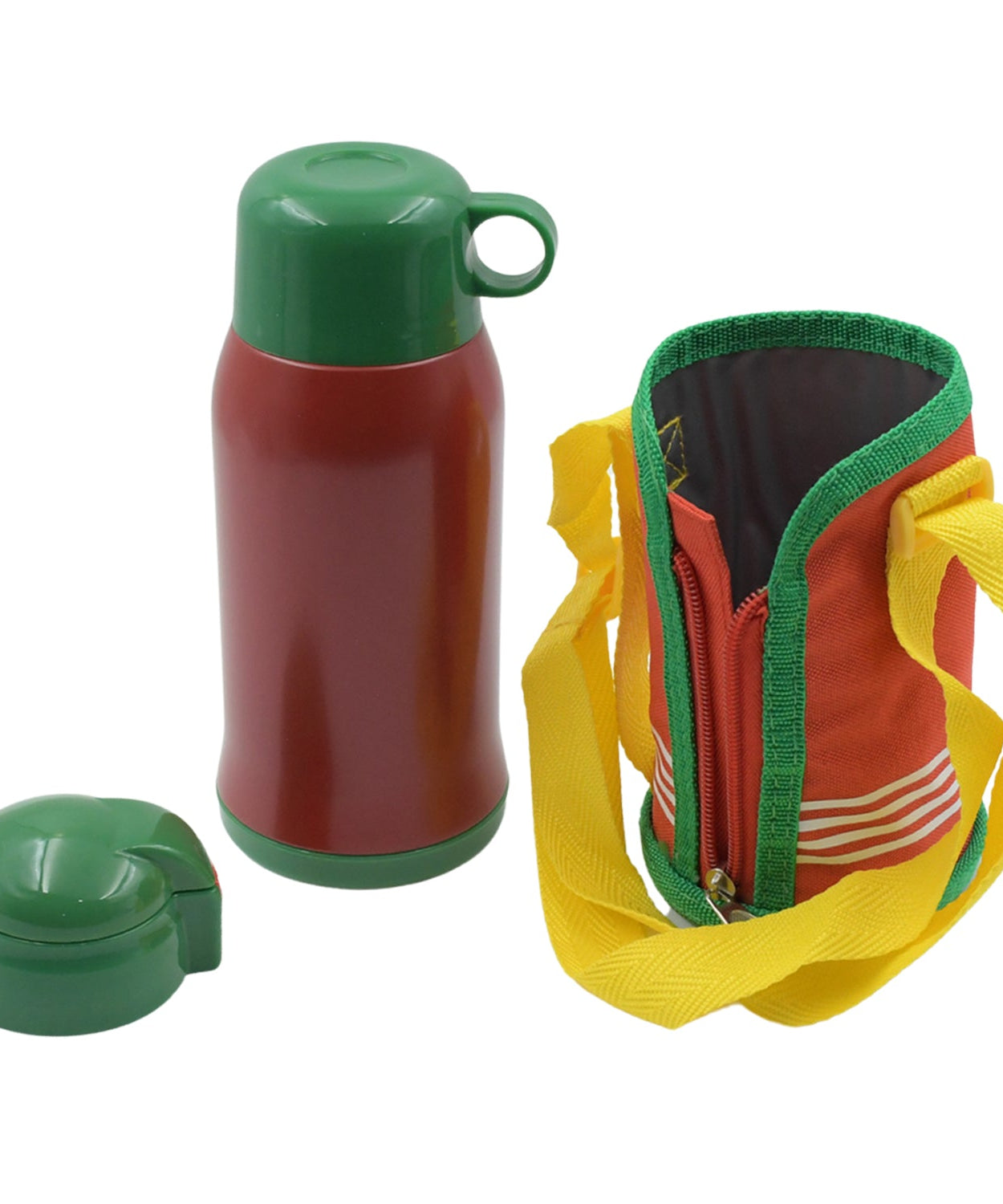 Premium Stainless Steel Insulated Sipper Bottle Print Water FlaskCartoon Vacuum Hot Cold For Kids / Travelling Water Bottle for Kids with  up Straw,  Double Wall Thermos with Straw & Bottle Zippe Cover For office/Gym/School (550 ML)