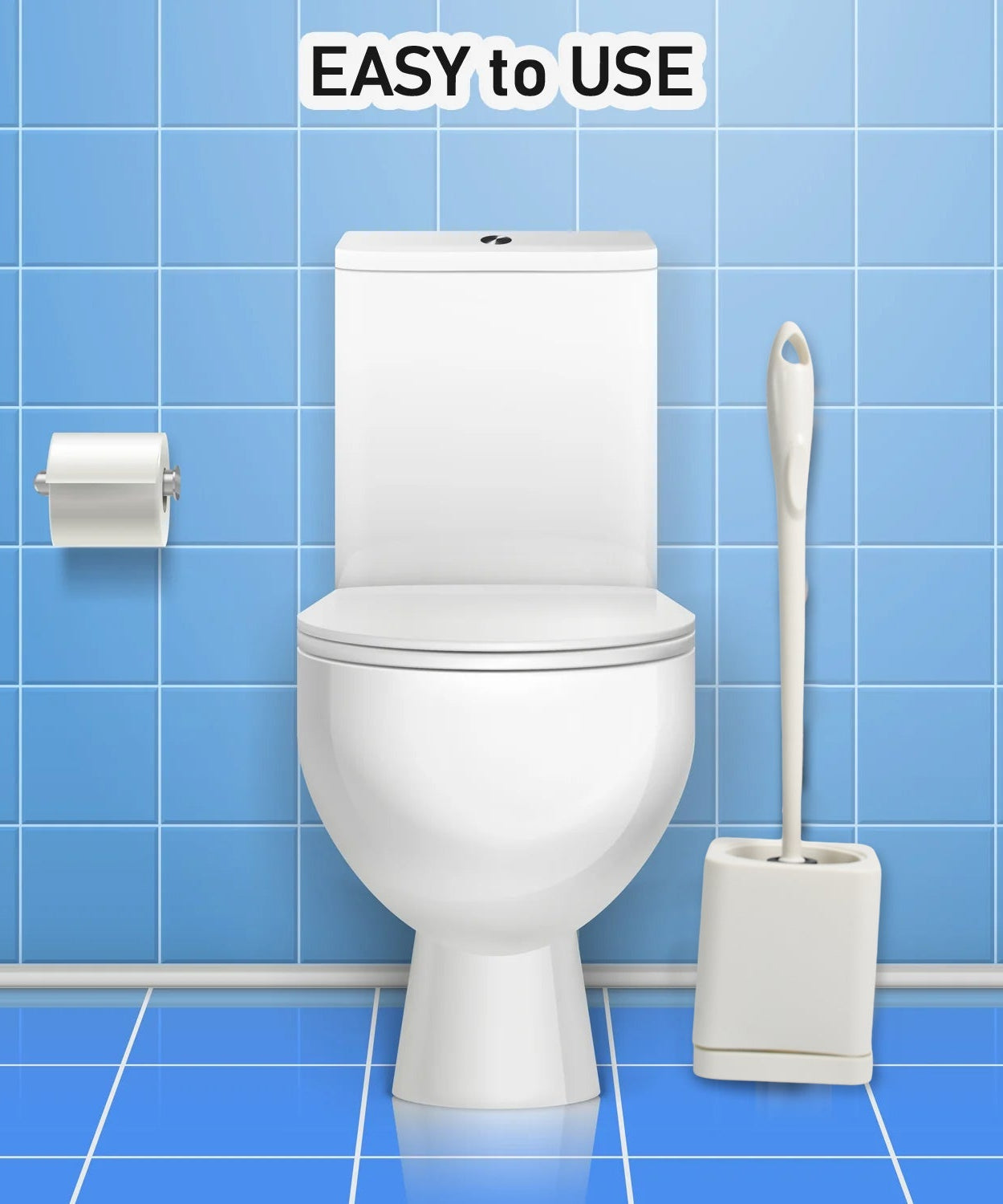 Wall-mounted toilet brush