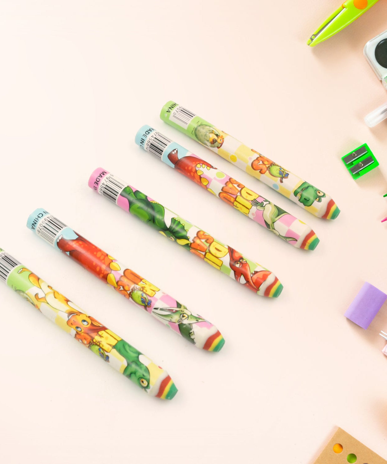 Fancy Erasers for Kids in Different Shapes – Rainbow Erasers, Stationery Gift for Kids Pencil Shaped Eraser for Children School Kids/Birthday Return Gift for Children (48 Pcs Set)