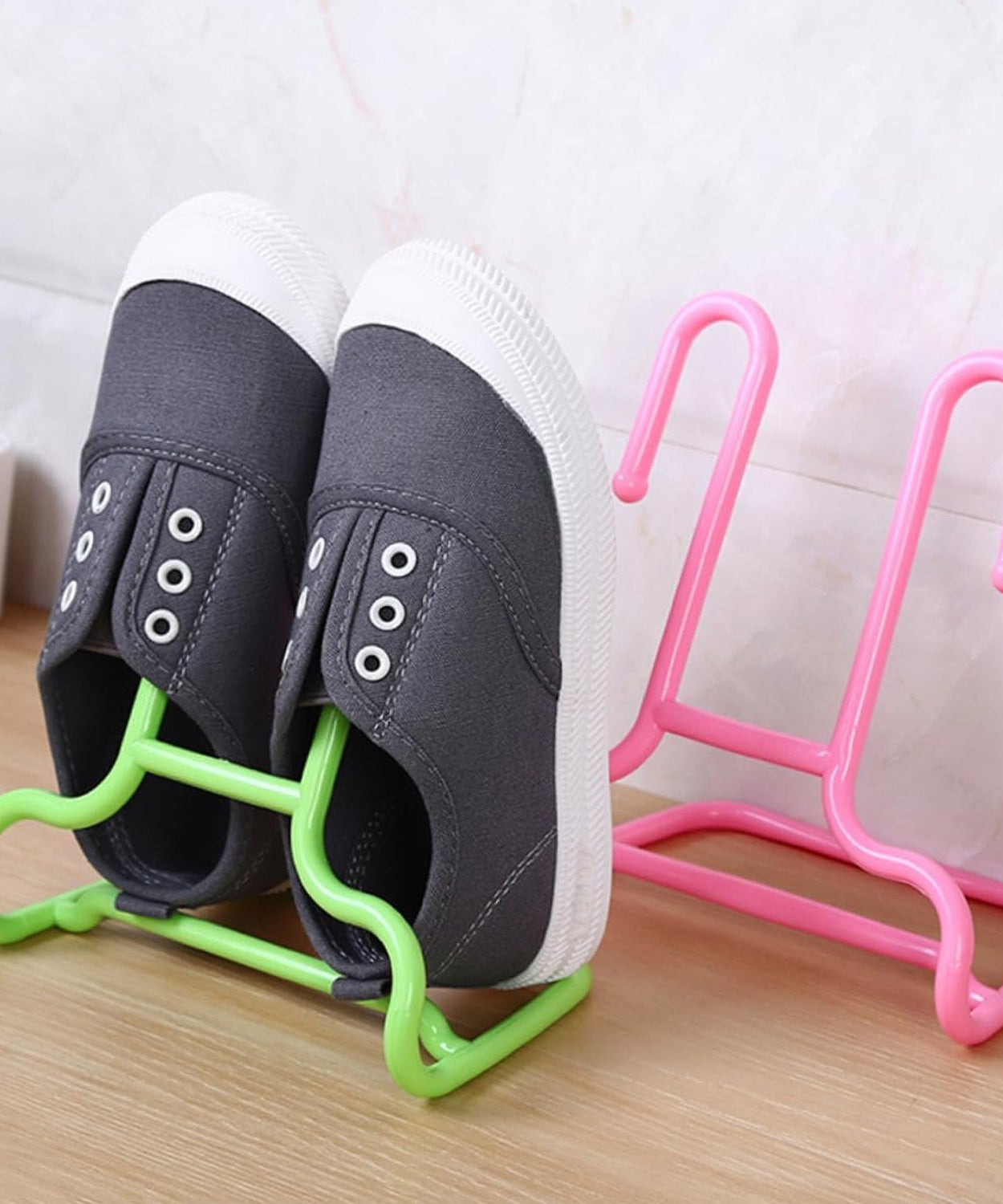 Multi-Function Drying Rack & Shoe Organizer – Hanging Storage Shelf for Wardrobe & Closet, Shoe Stand & Holder (2 Pc Set)