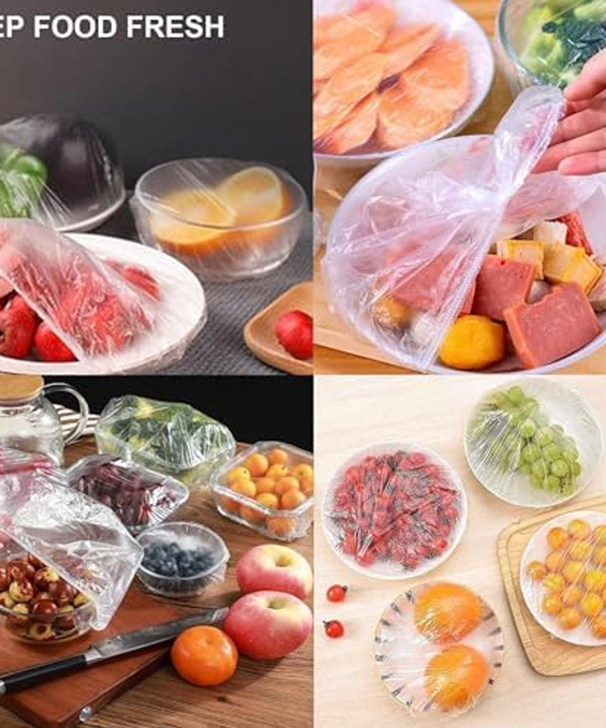 Disposable Elastic Food Storage Covers Bag (100 Pcs Set / Small)