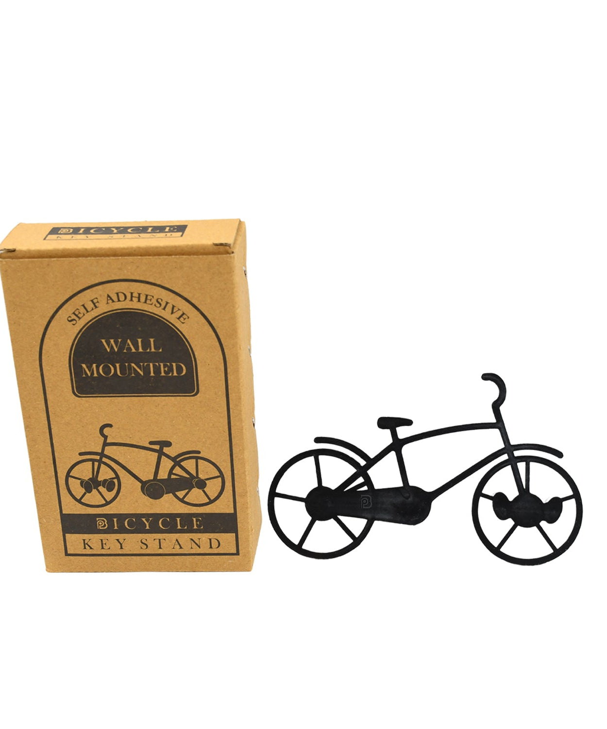 Wall mount bike hook key chain holder