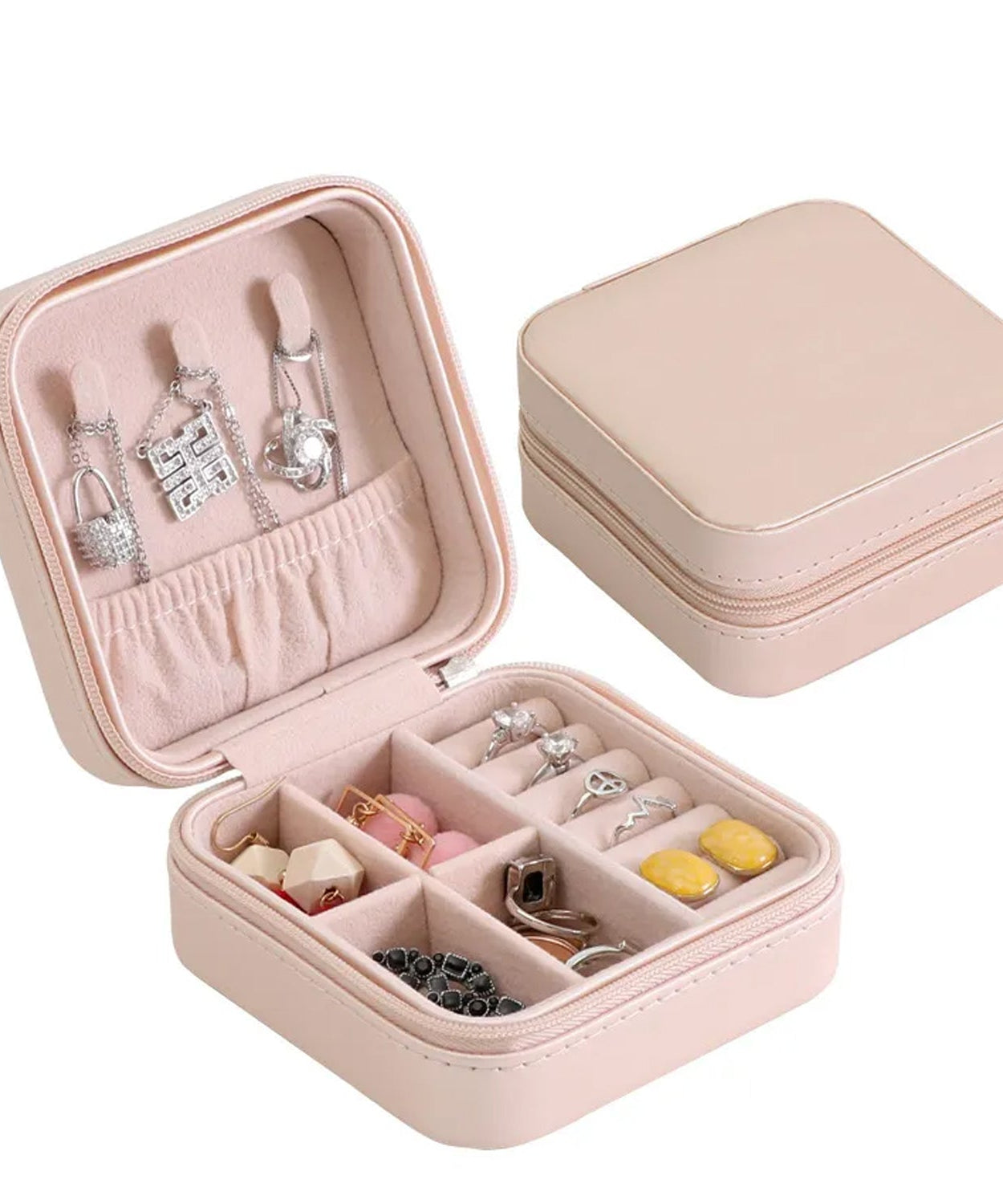 Mini PU Leather jewellery Box for Travel & Storage