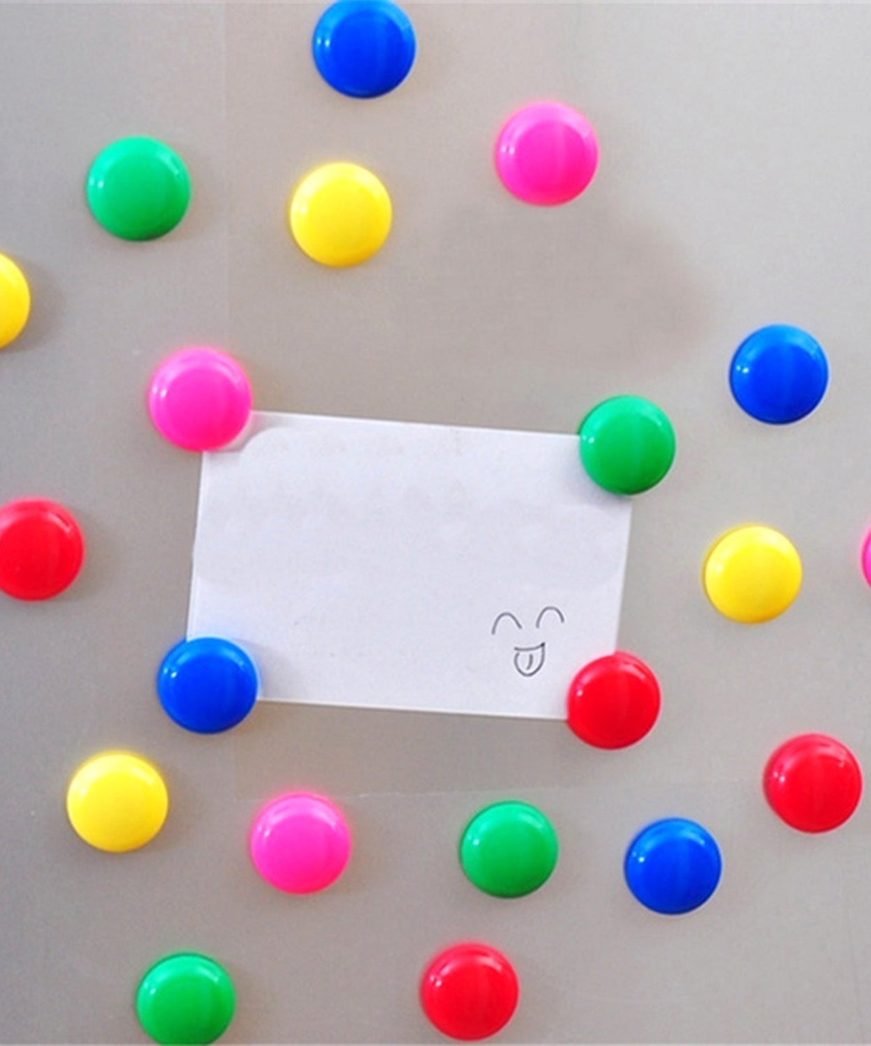 Colorful magnetic nails for classroom use