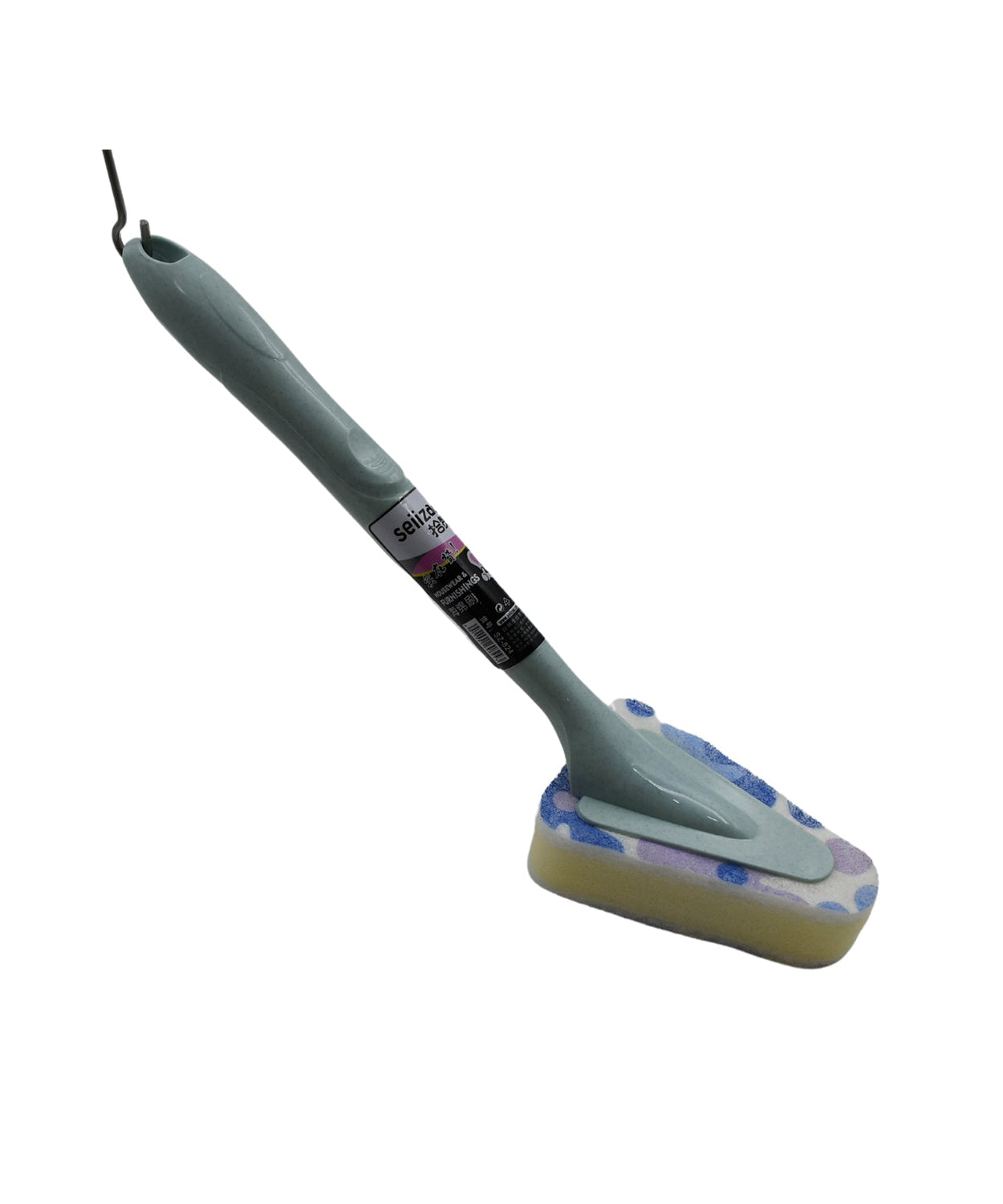 Universal triangular brush with long handle