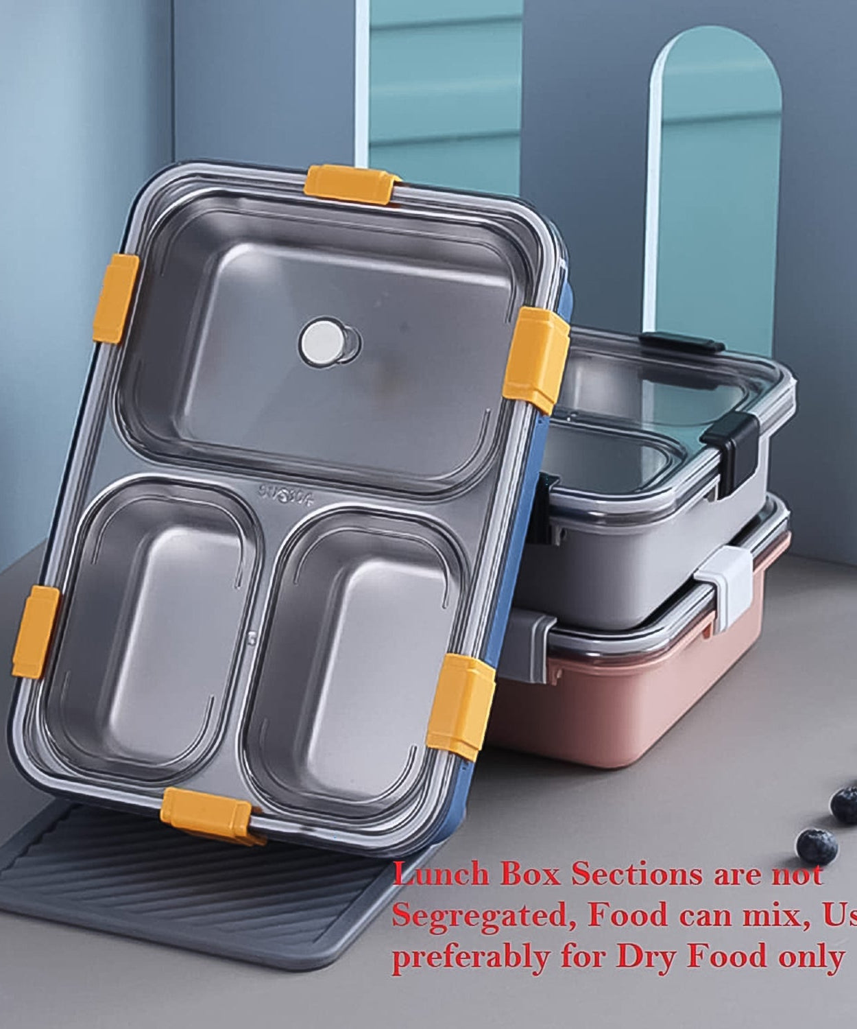 Stainless Lunch Set with Spoon & Chopsticks