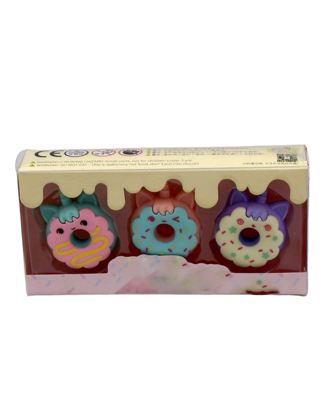 Fun donut erasers for kids stationery