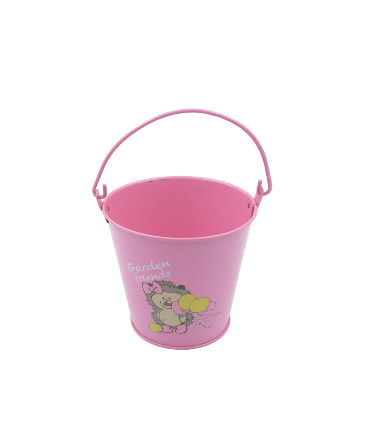 Small Metal Bucket for Plants & Decor (1 Pc, With Handle)