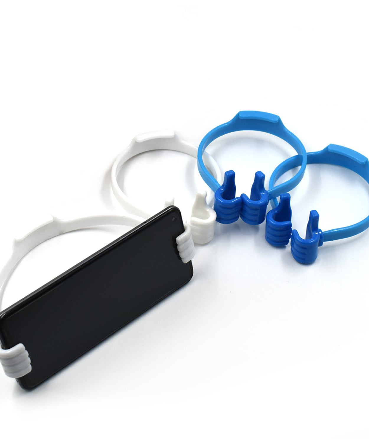 Hand-shaped mobile holder stand, perfect for any desk setup.