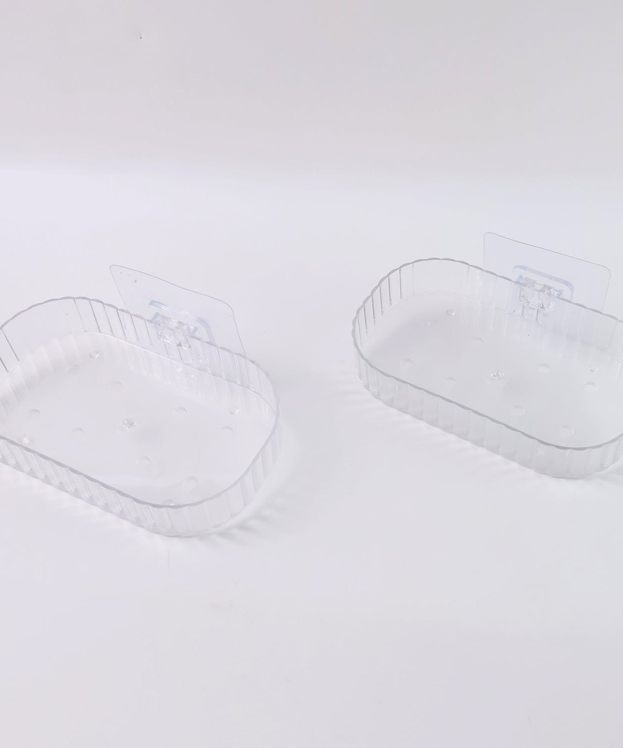 Sleek Transparent Soap Tray with Wall Mount Feature