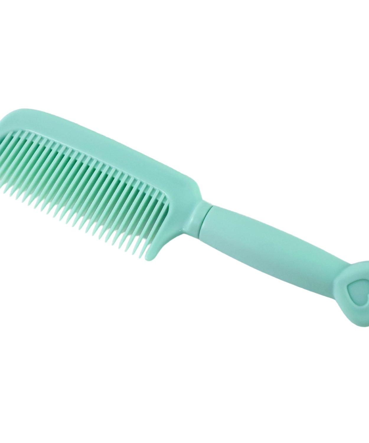Plastic Hair Comb with Heart-Shaped Handle (1 Pc)