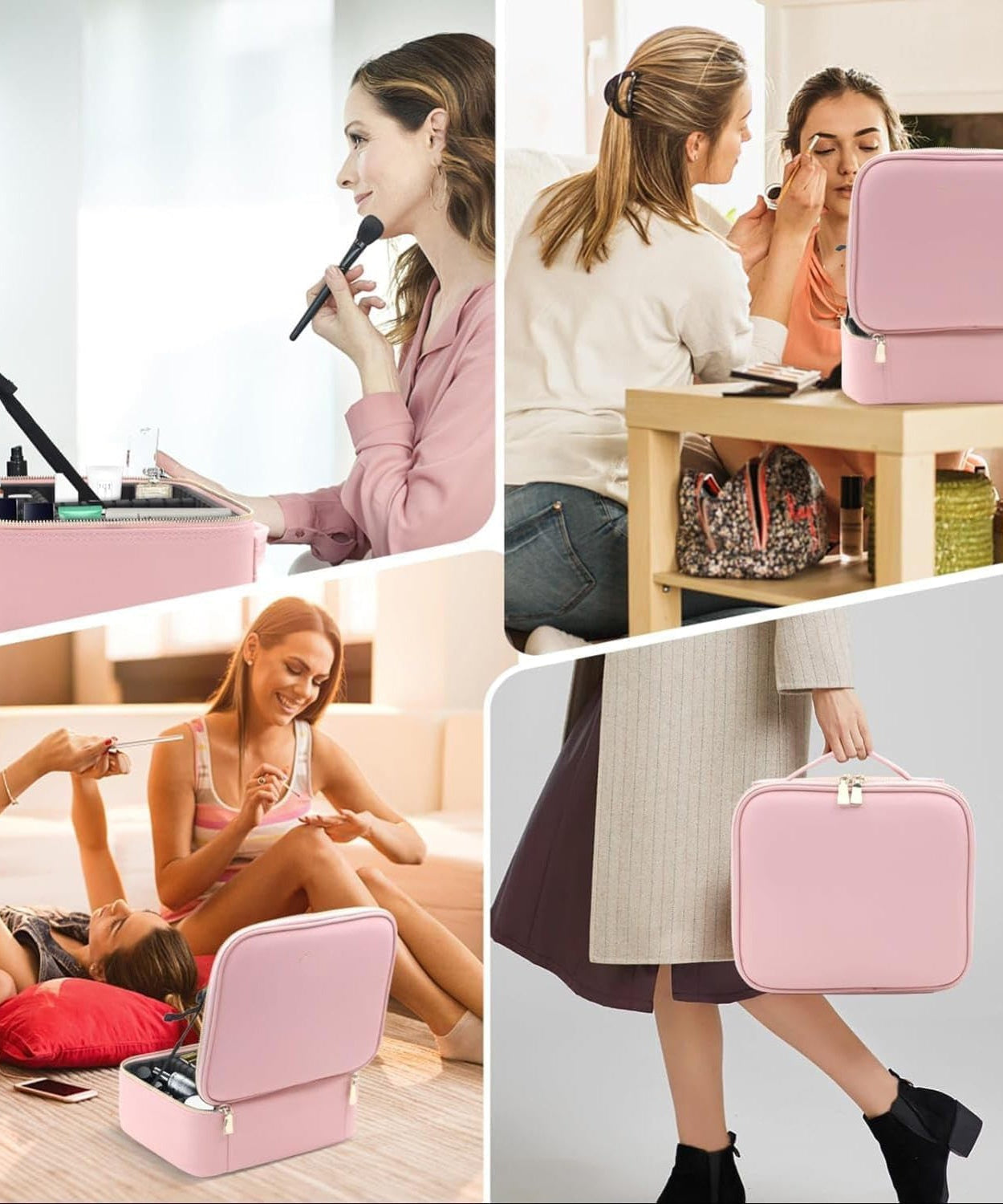 Premium LED Light Makeup Organizer Box (1 Pc / Mix Color)