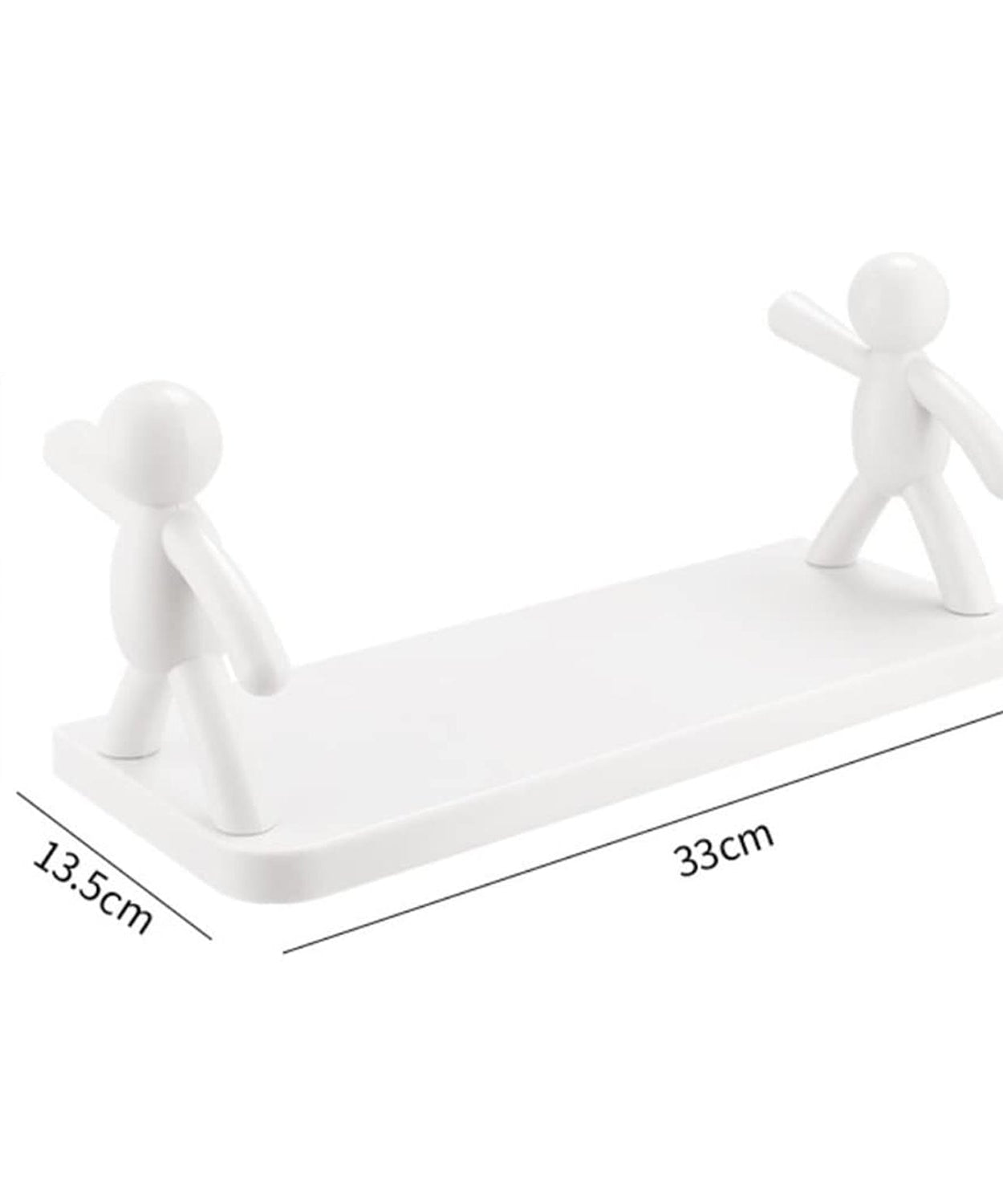 Floating shelf for wall mounting, versatile for use in bedroom, living room, or kitchen.