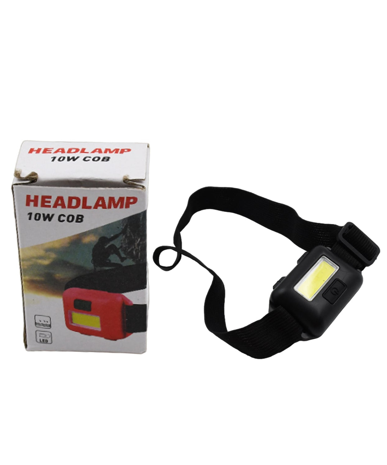 10W COB Waterproof Headlamp – Portable Lantern for Camping, Hiking, Cycling & Hunting (1 Pc)