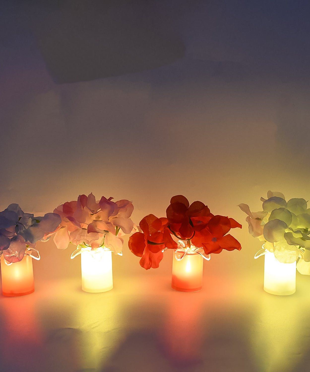 LED Mood Lights Bedroom Interior Decor Lighting (4 pcs Set)