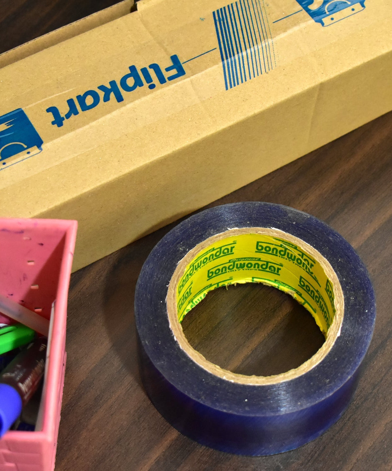 Flipkart branded tape for wrapping gifts and products.
