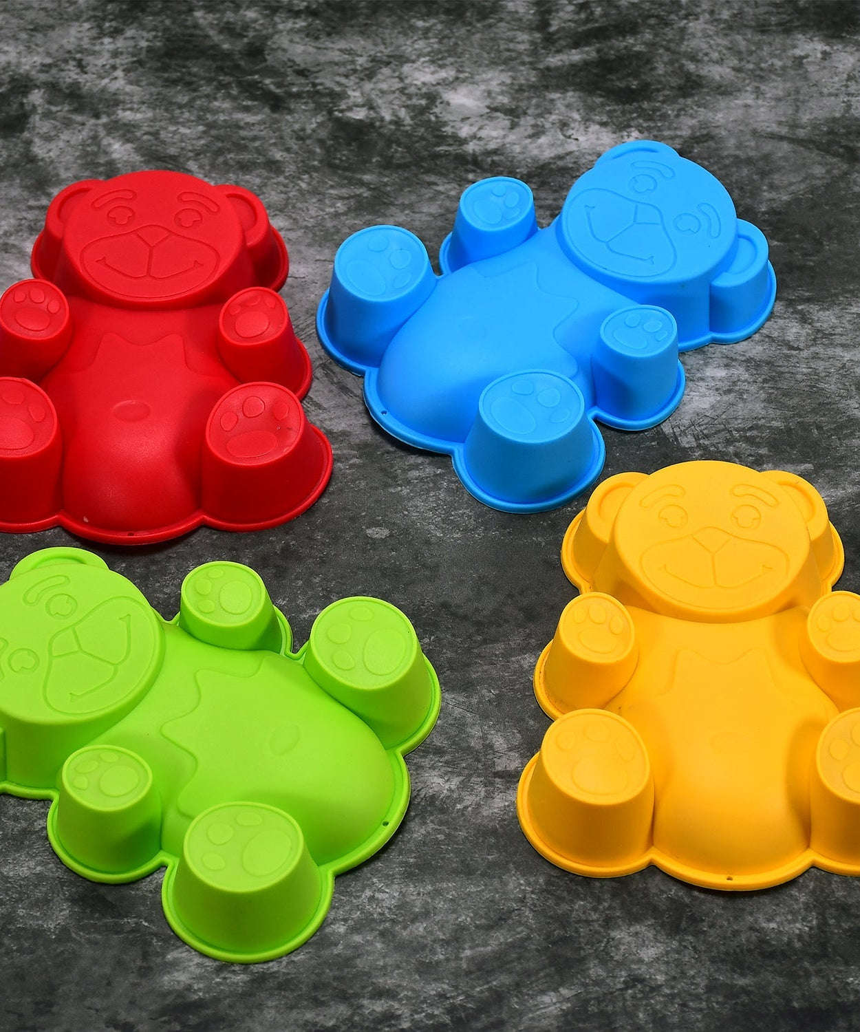 Silicone animal moulds for cake and candle making