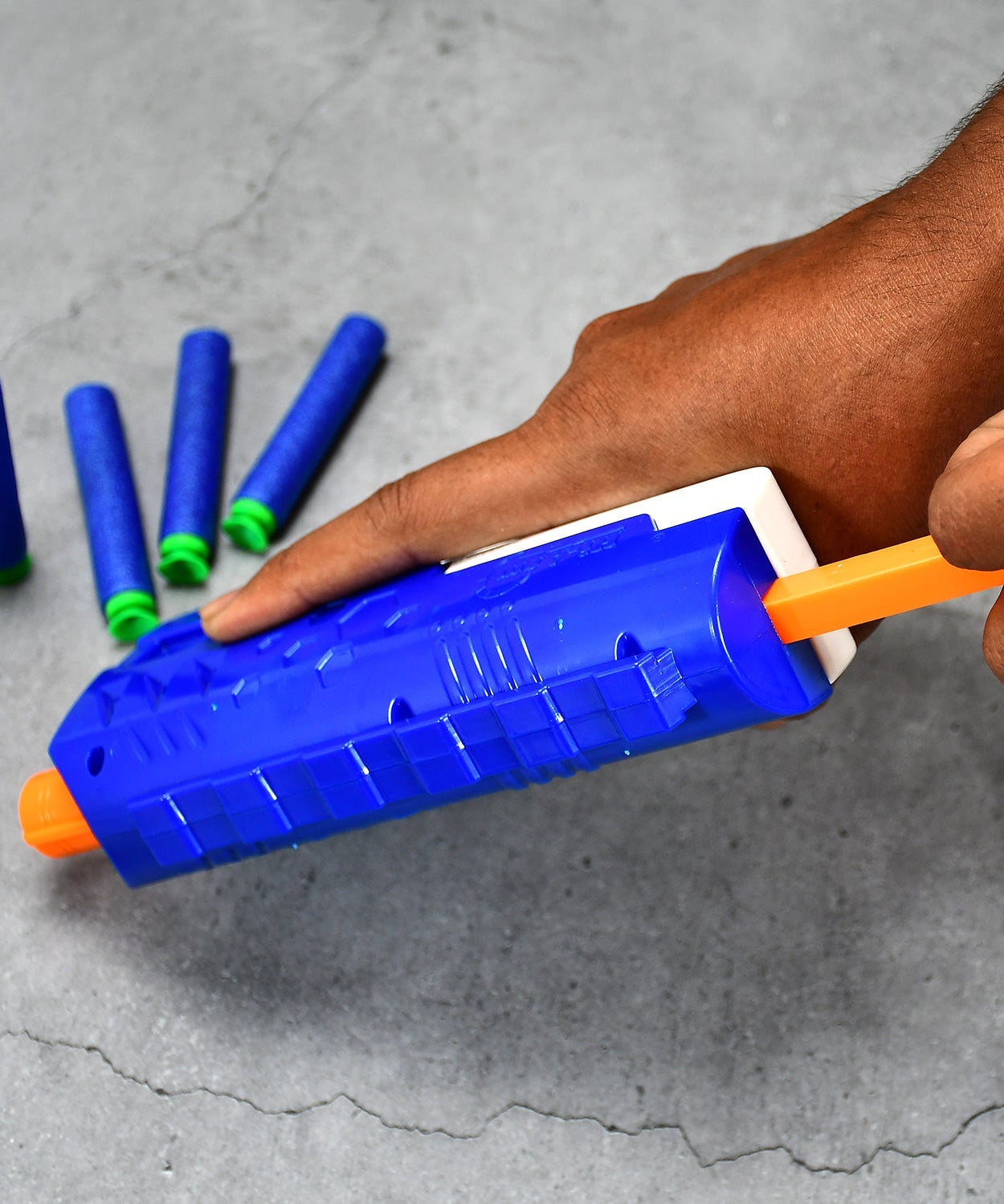 Hi-Arm gun for target practice.