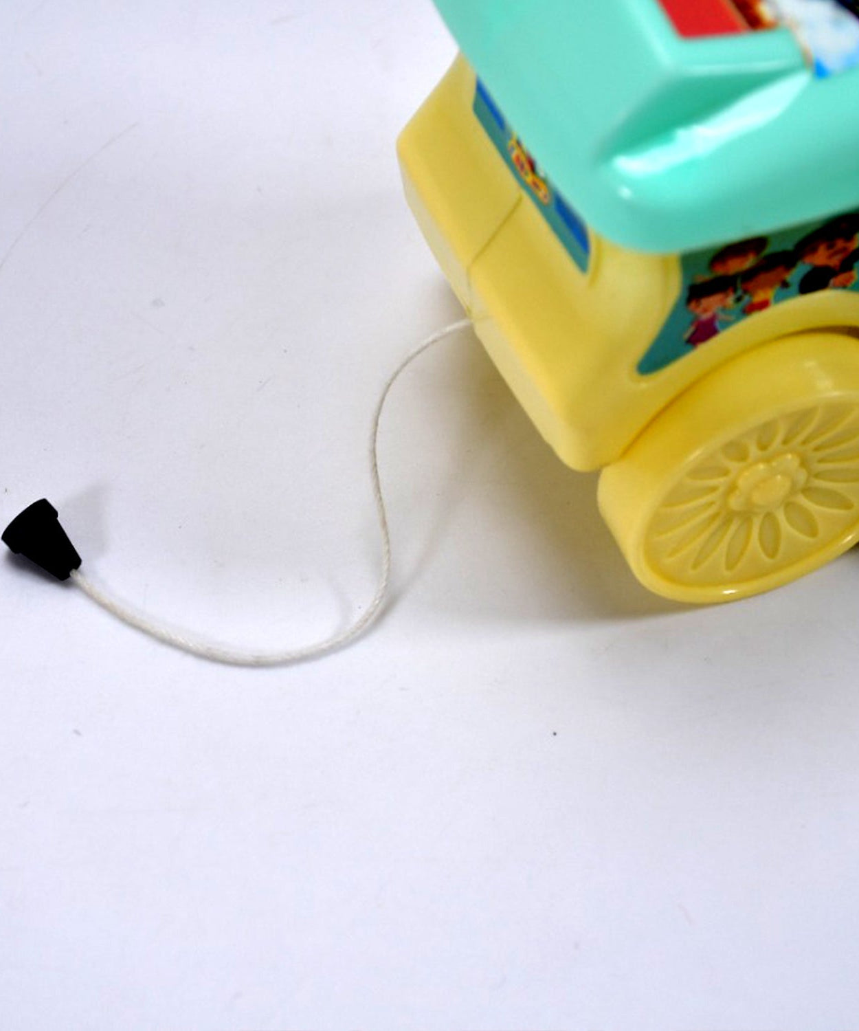 Pull-rope train toy for kids.