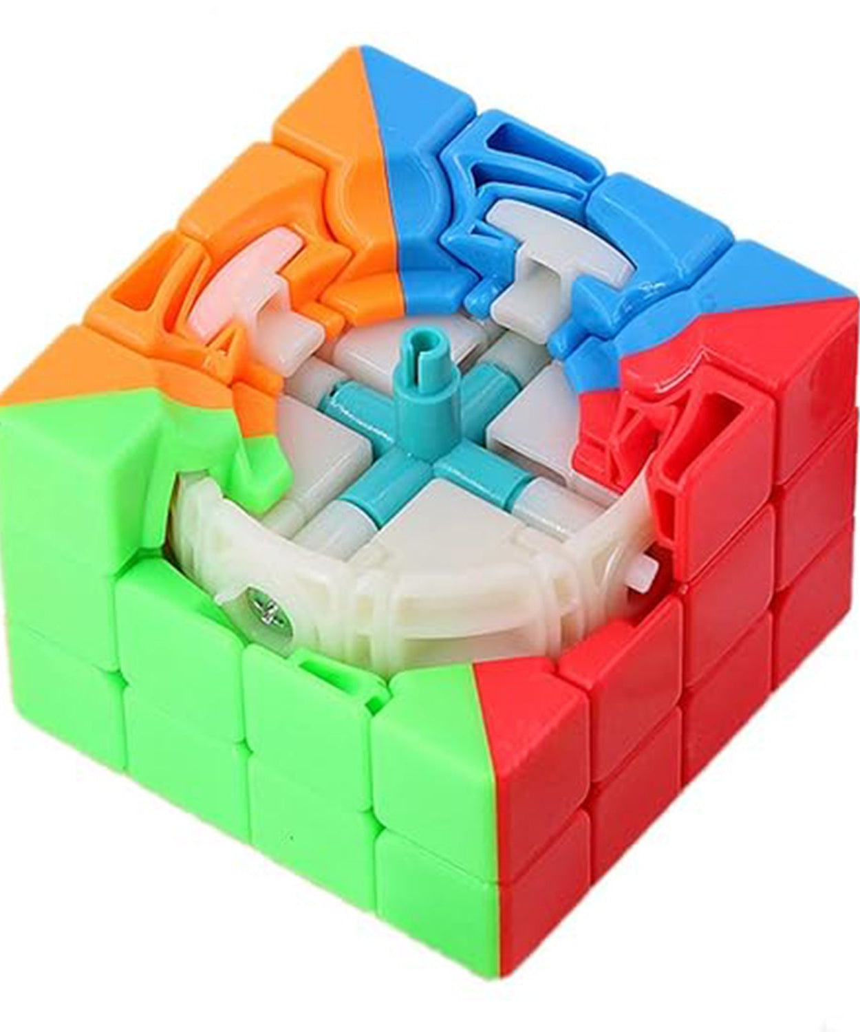 Small Puzzles Cubes 4×4×4 High Speed Sticker Less Magic Cube Game, Kids and Professionals Magic Cube Puzzle Toy, Pack of 1, 8+ Years