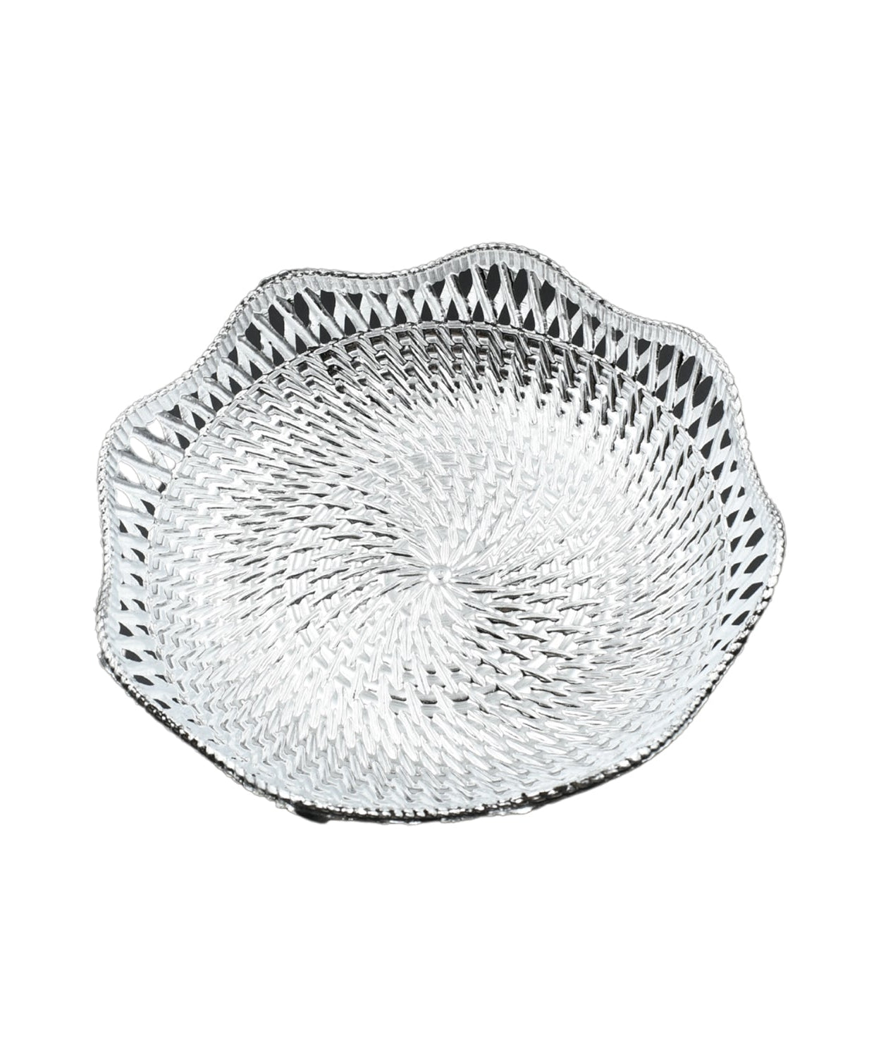 Decorative serving tray in round shape