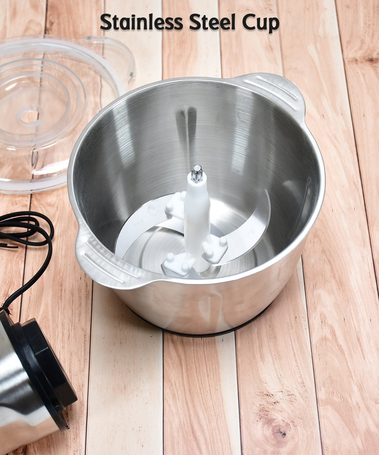 Meat grinder operational