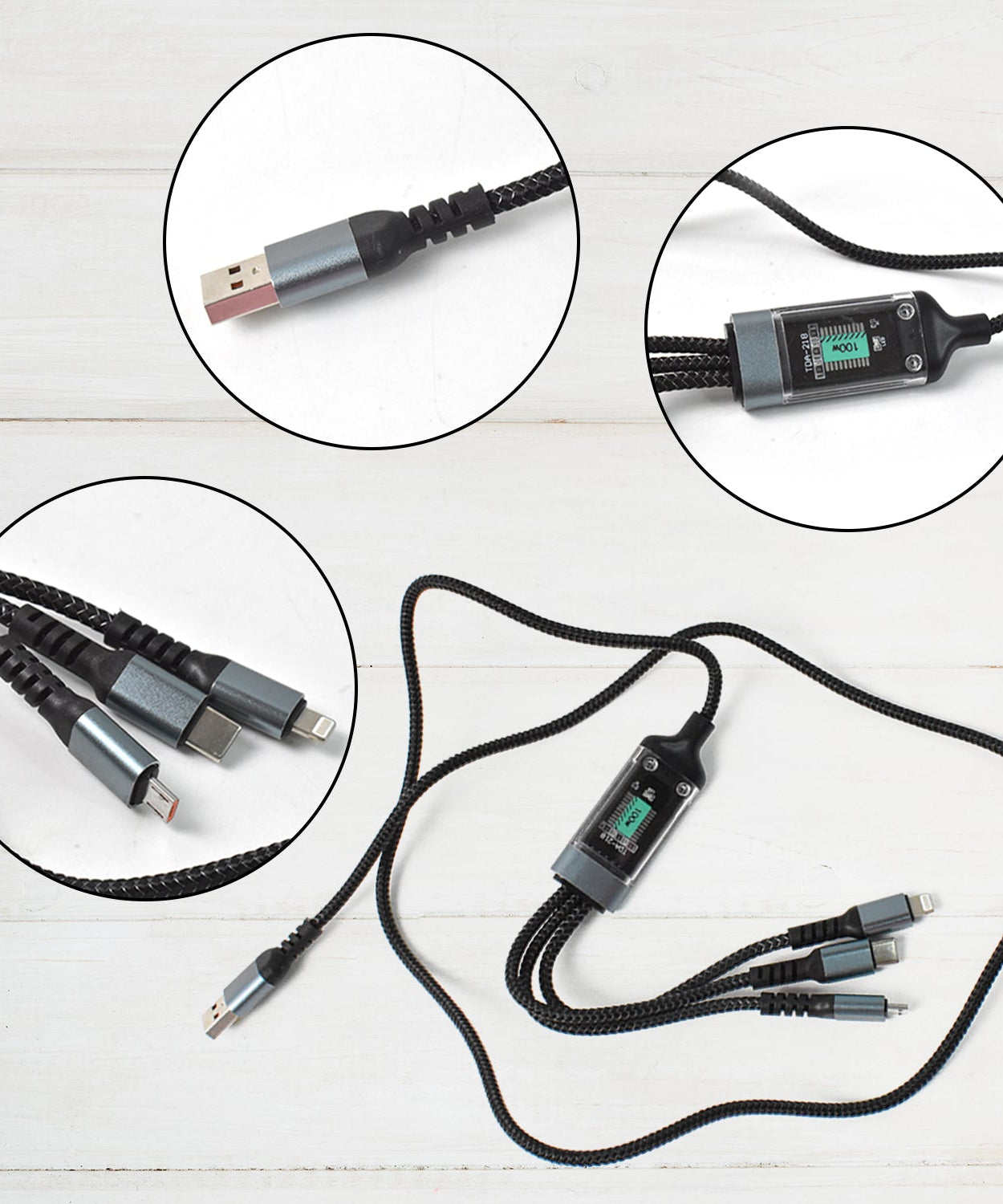 3-in-1 Super Fast Charging Cable 100w