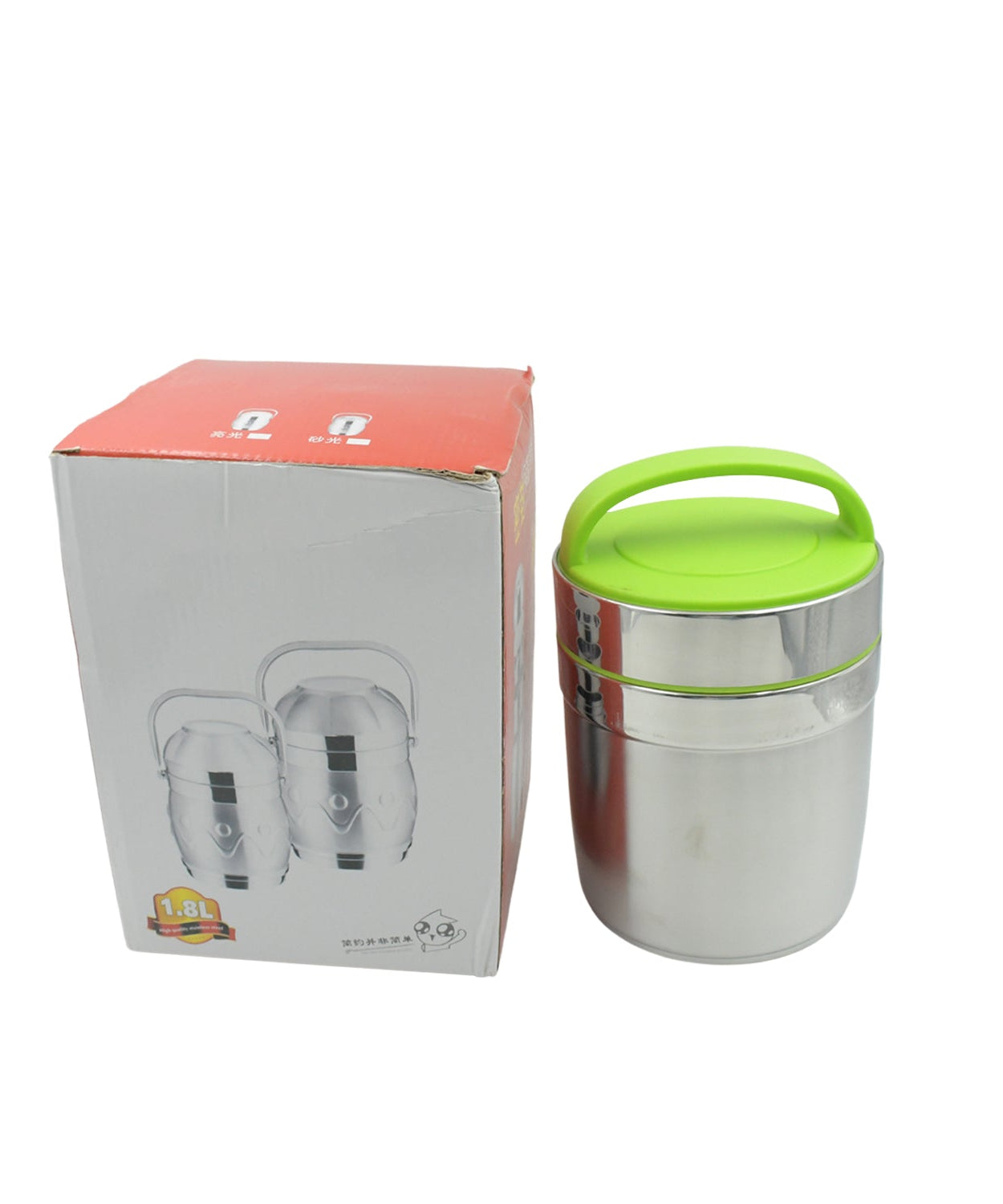 Stainless steel food container with leak-proof design