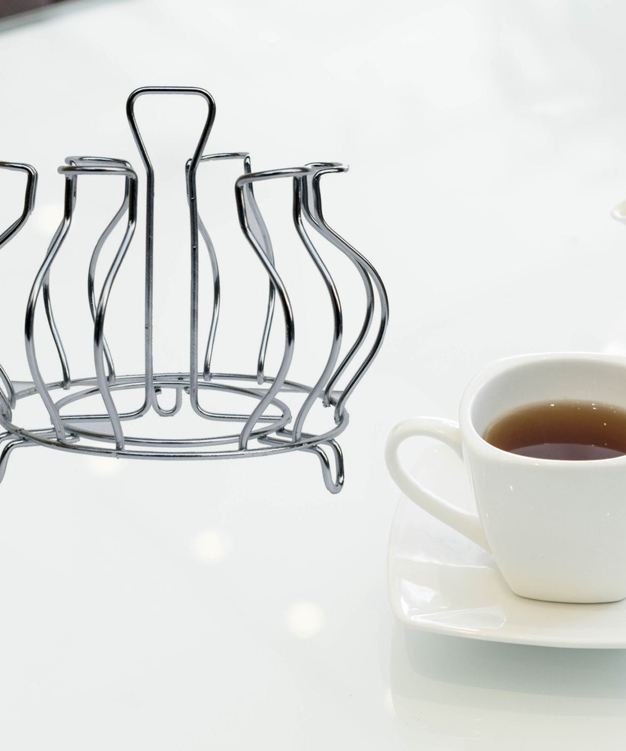 Stainless steel glass organizer