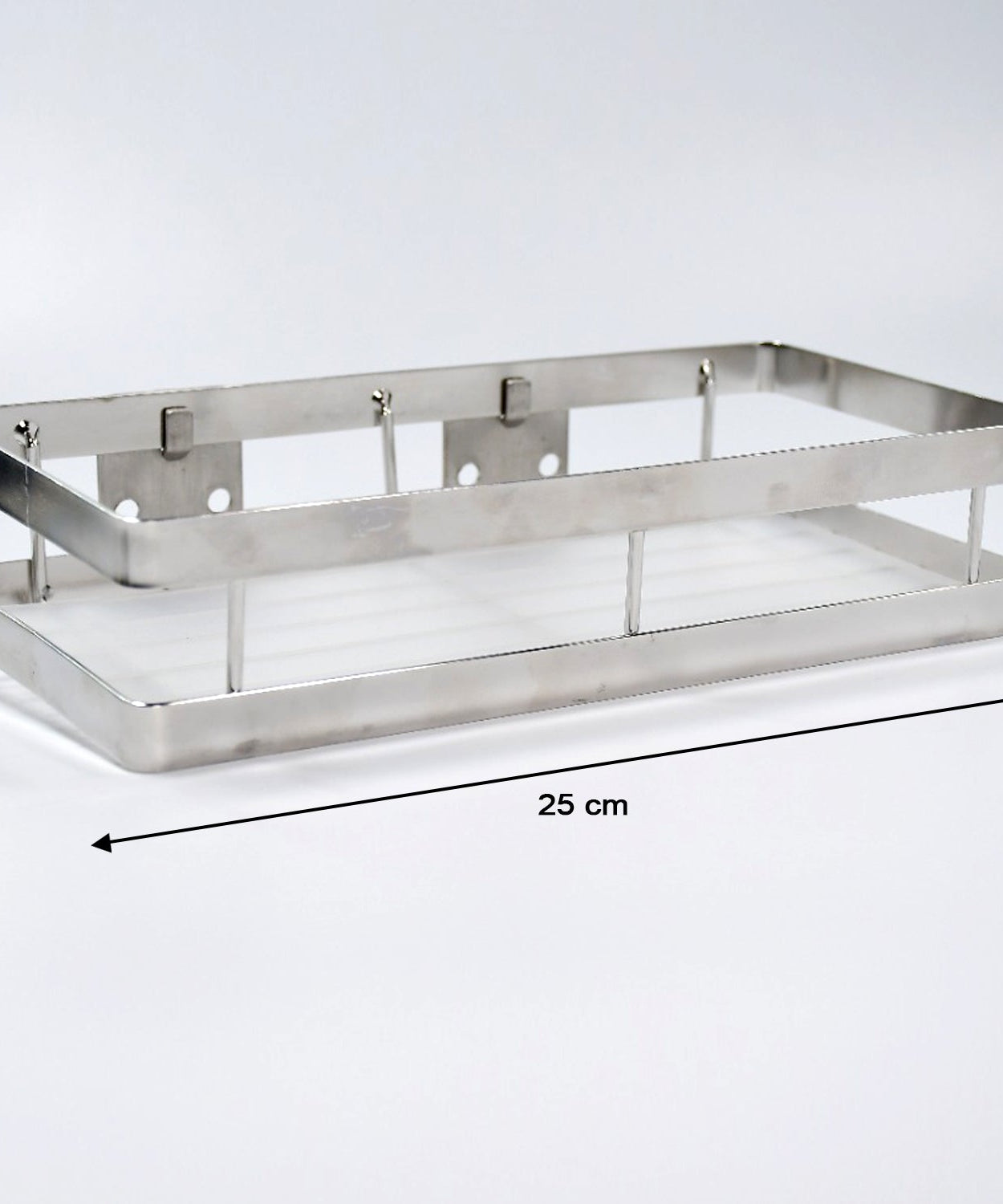25 cm Metal Space Saving Multi-Purpose rack for Kitchen Storage Organizer Shelf Stand.