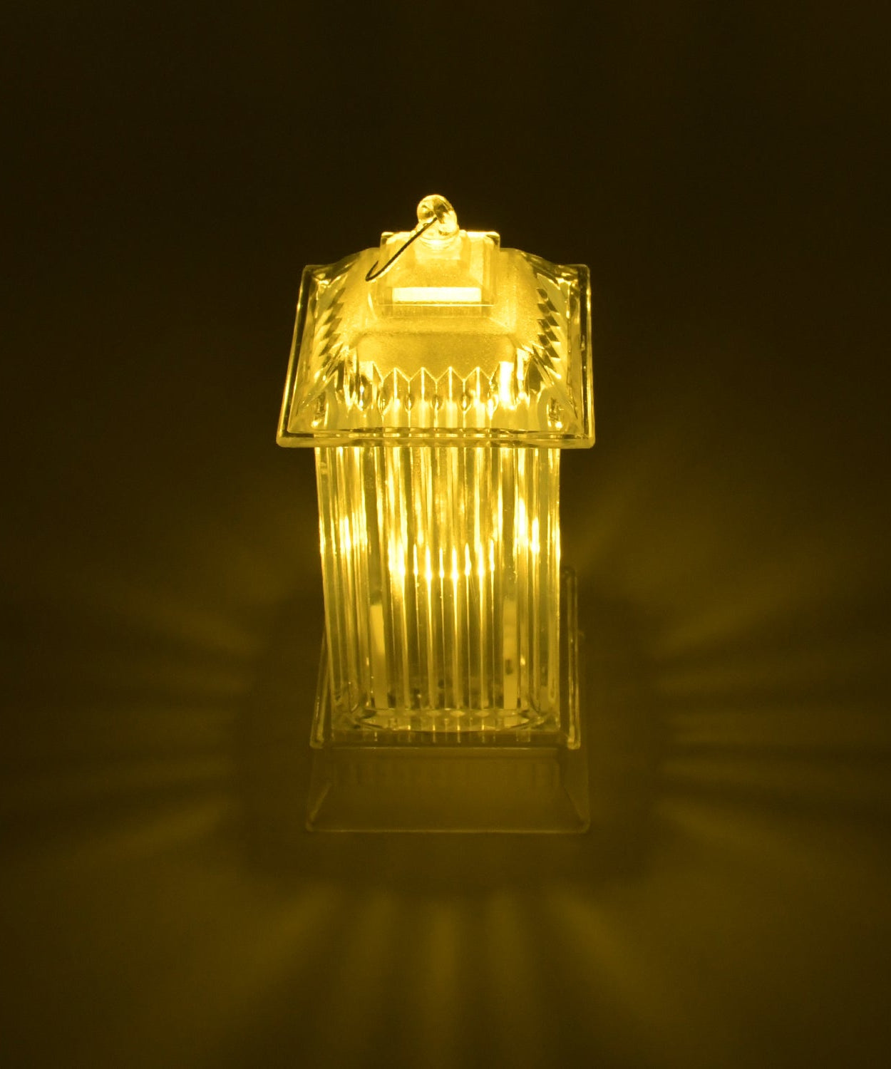 LED lantern light with crystal design for festive decorations