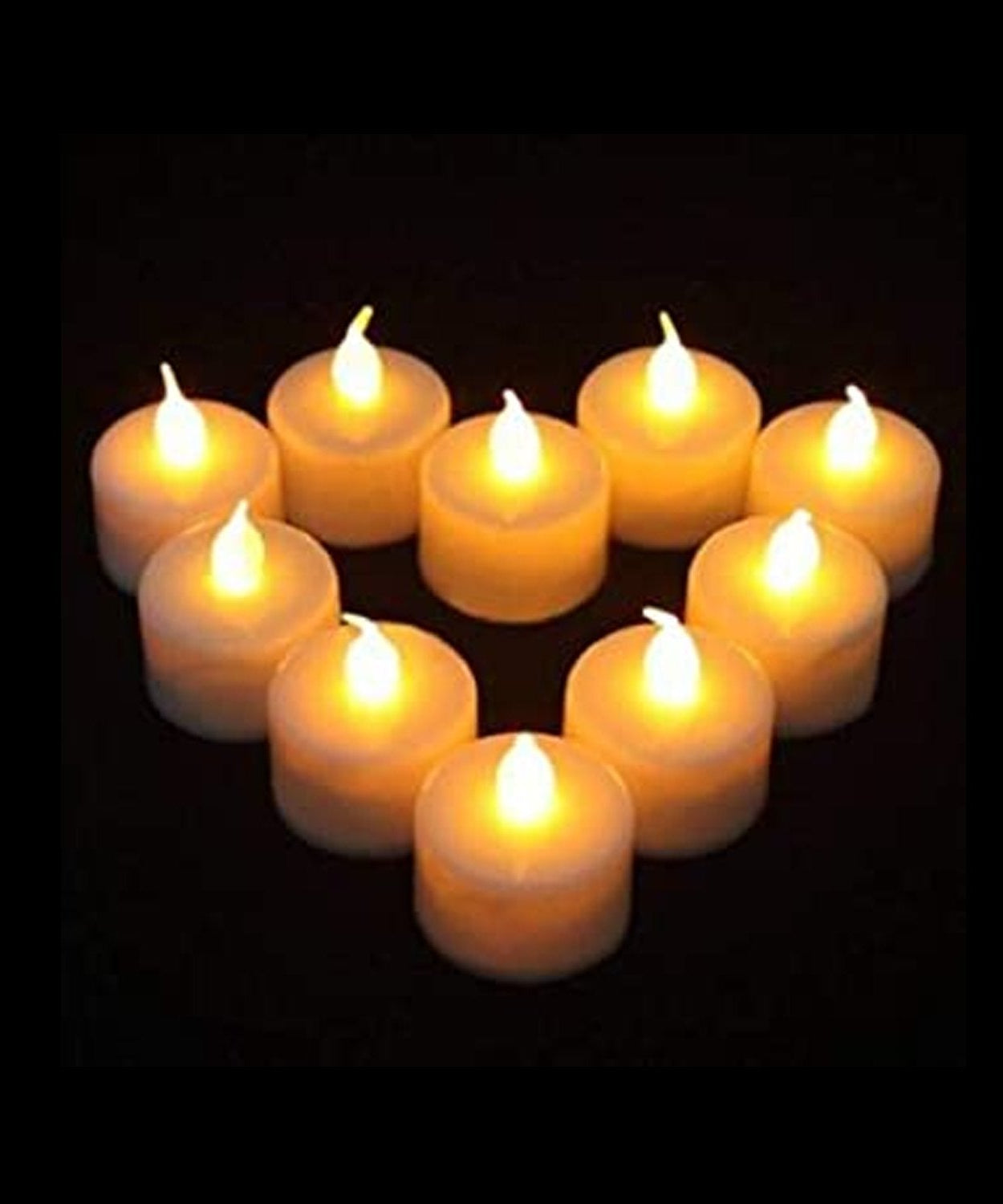 White LED tealight candles, 24 pcs, ideal for festive decorations