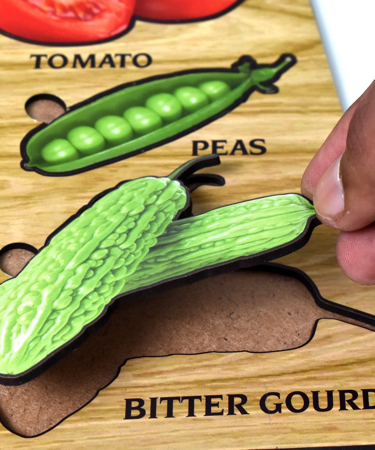 TOP BRIGHT Wooden Vegetable Learning Puzzle