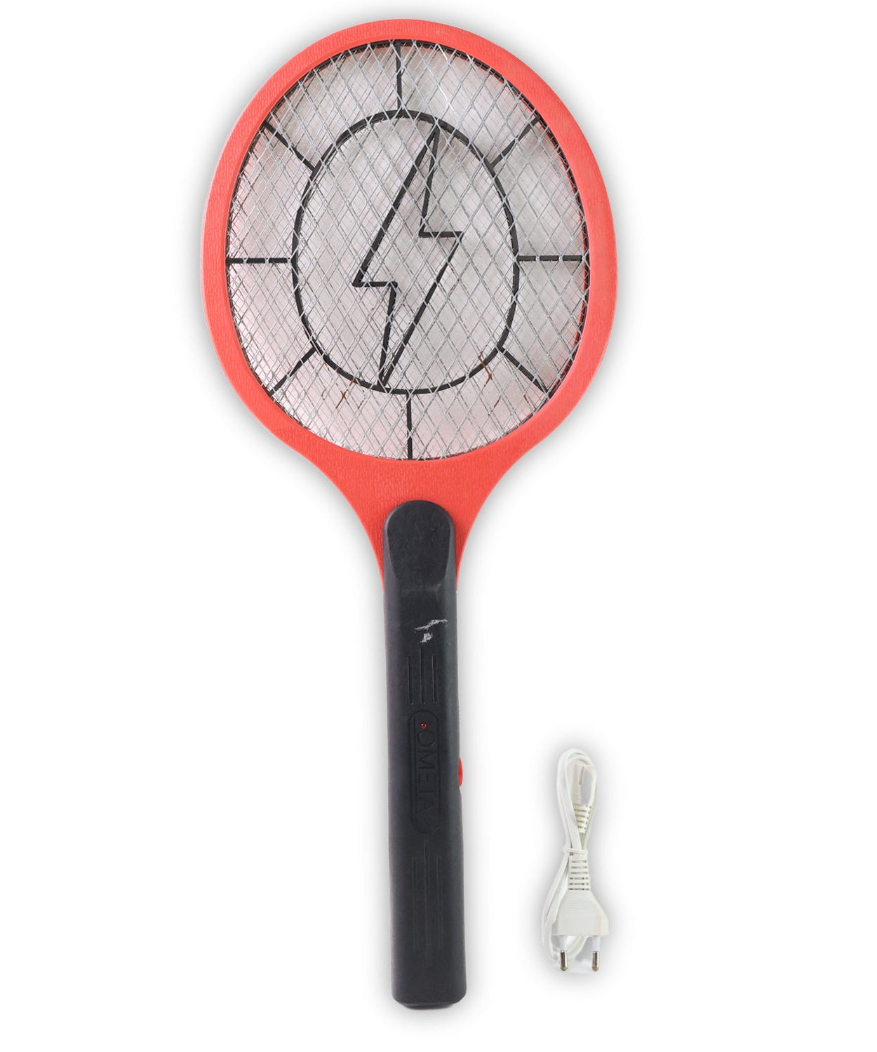 Ergonomic Red Rechargeable Mosquito Bat