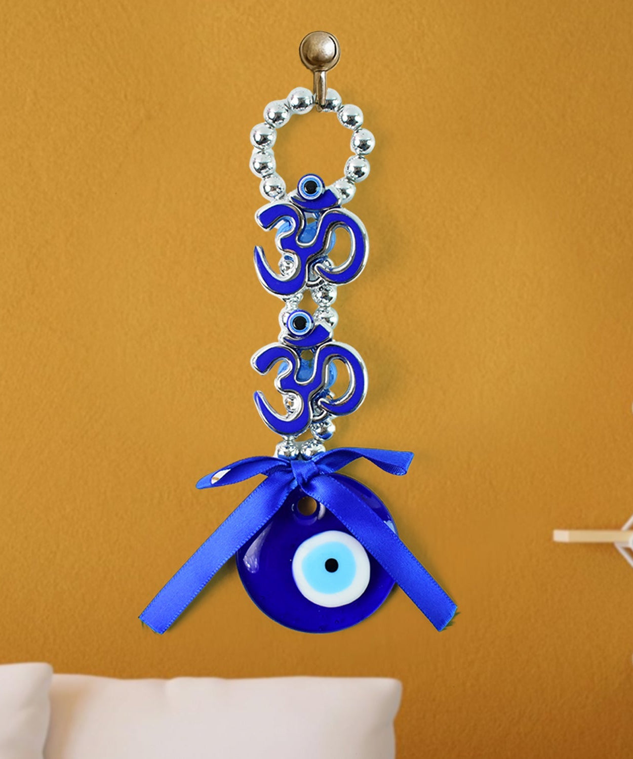 Spiritual Double OM Evil Eye Nazar Protector Hanging
