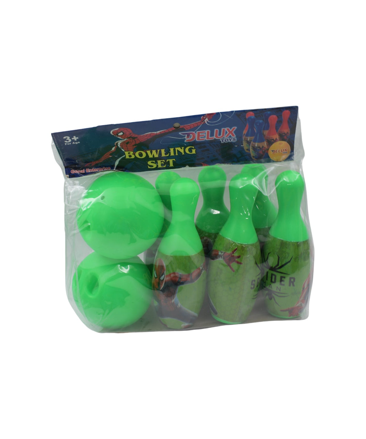 Kids playing with bowling game set