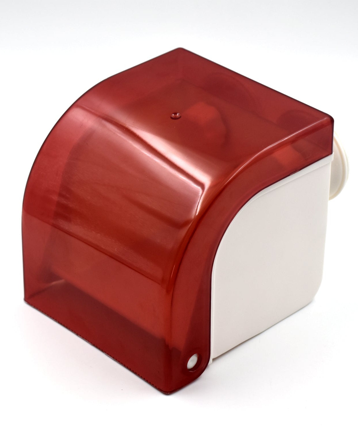 Wall-mounted tissue holder designed for cleaning and wiping hands