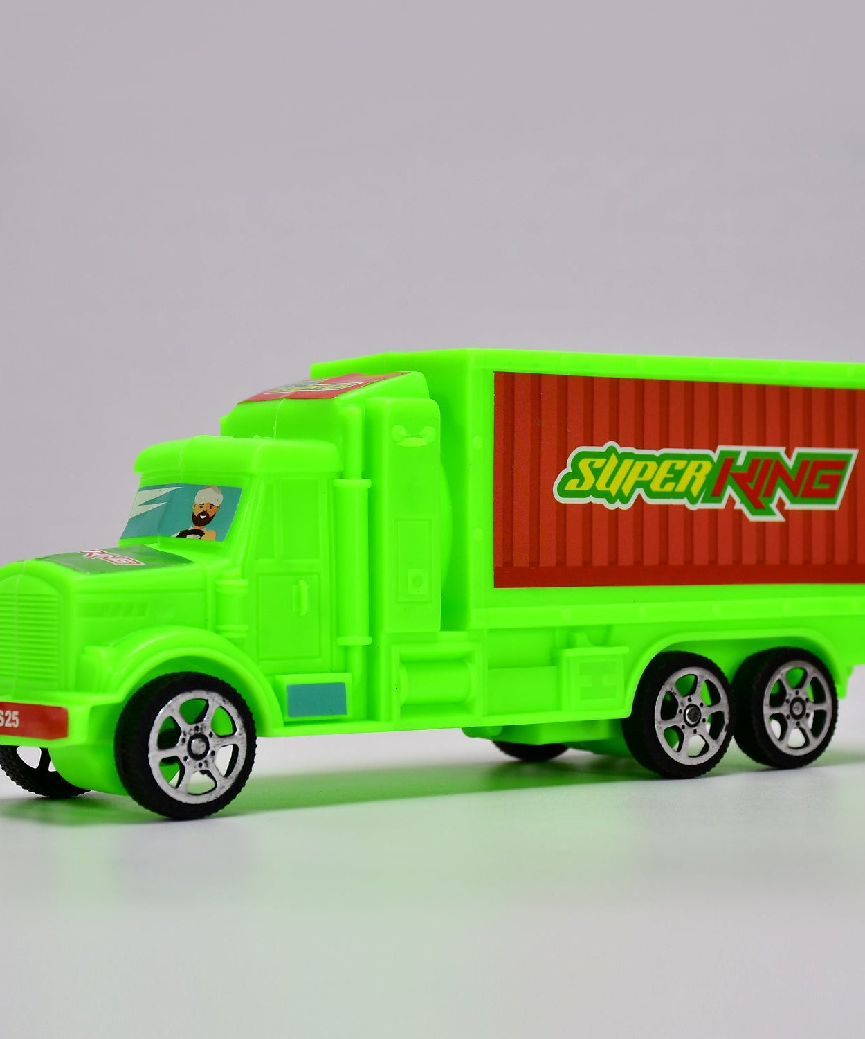 Plastic cargo truck toy for kids, colorful design