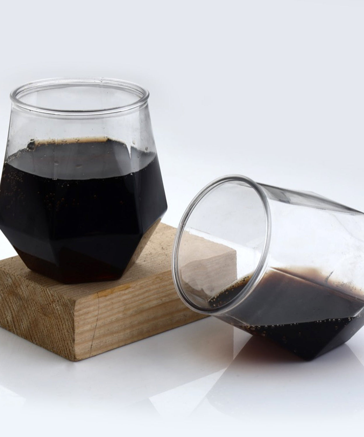 Beer glass, clear plastic