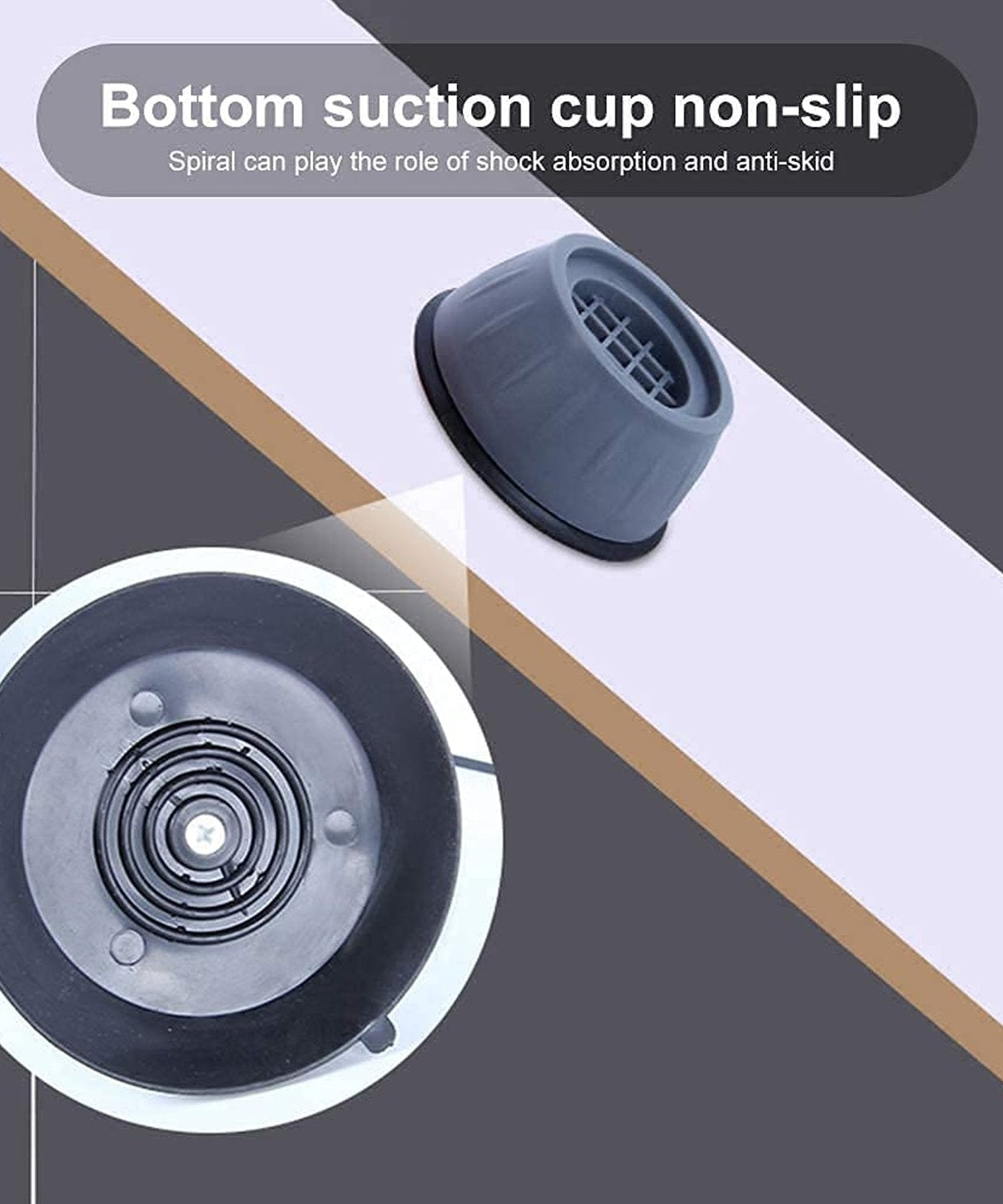 Anti vibration pads for washing machine and dryer stability