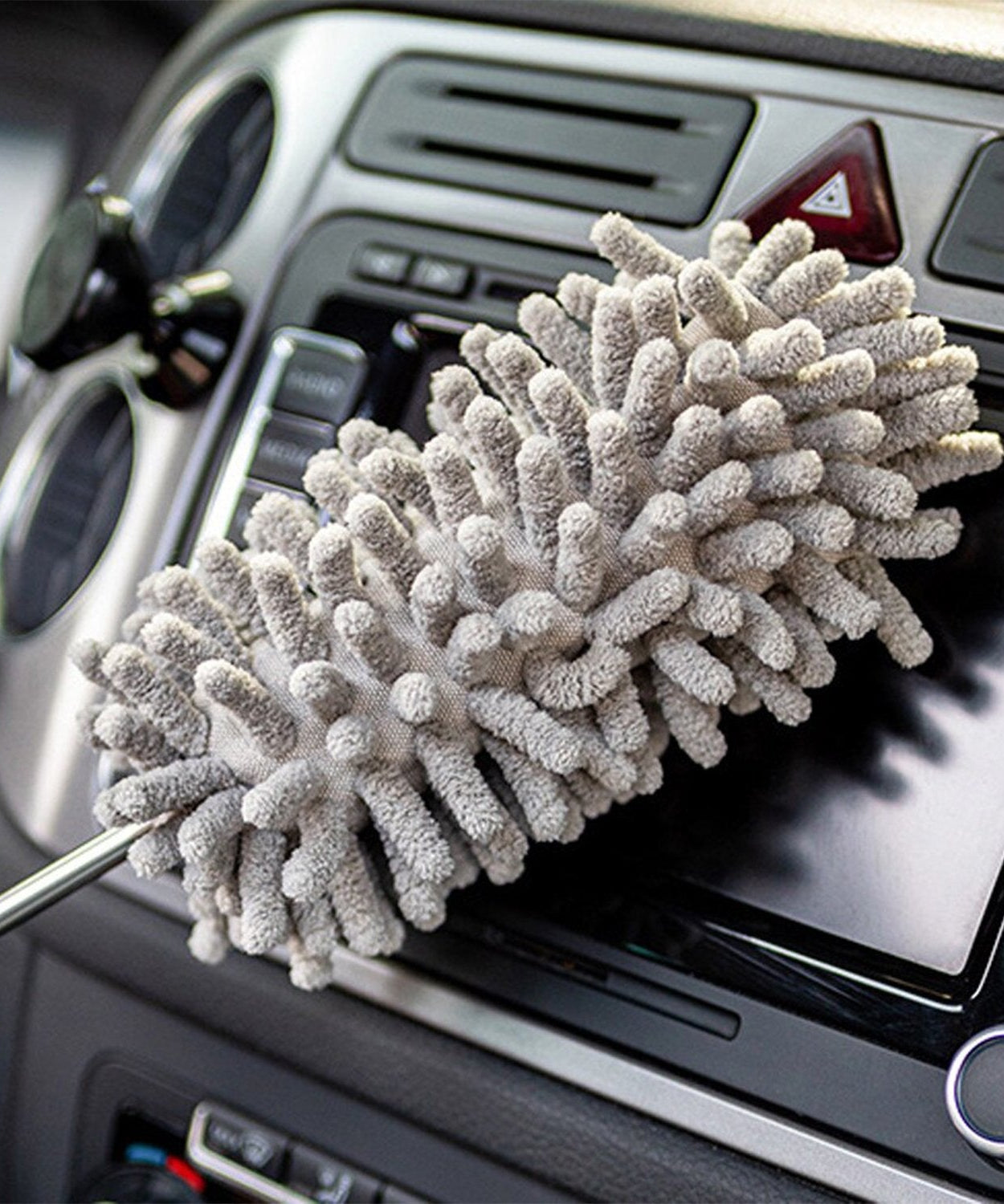 Microfiber duster for fan cleaning