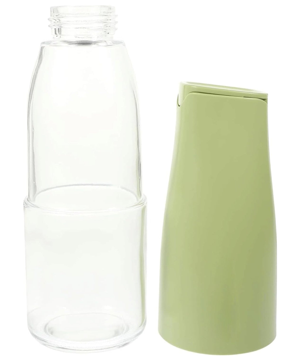 Oil Dispenser, 500ml Cooking Oil Dispensing Cruets, Oil Bottle with Automatic Open Lid, Cooking Oil Bottle for Kitchen Grilling Frying (500 ML)