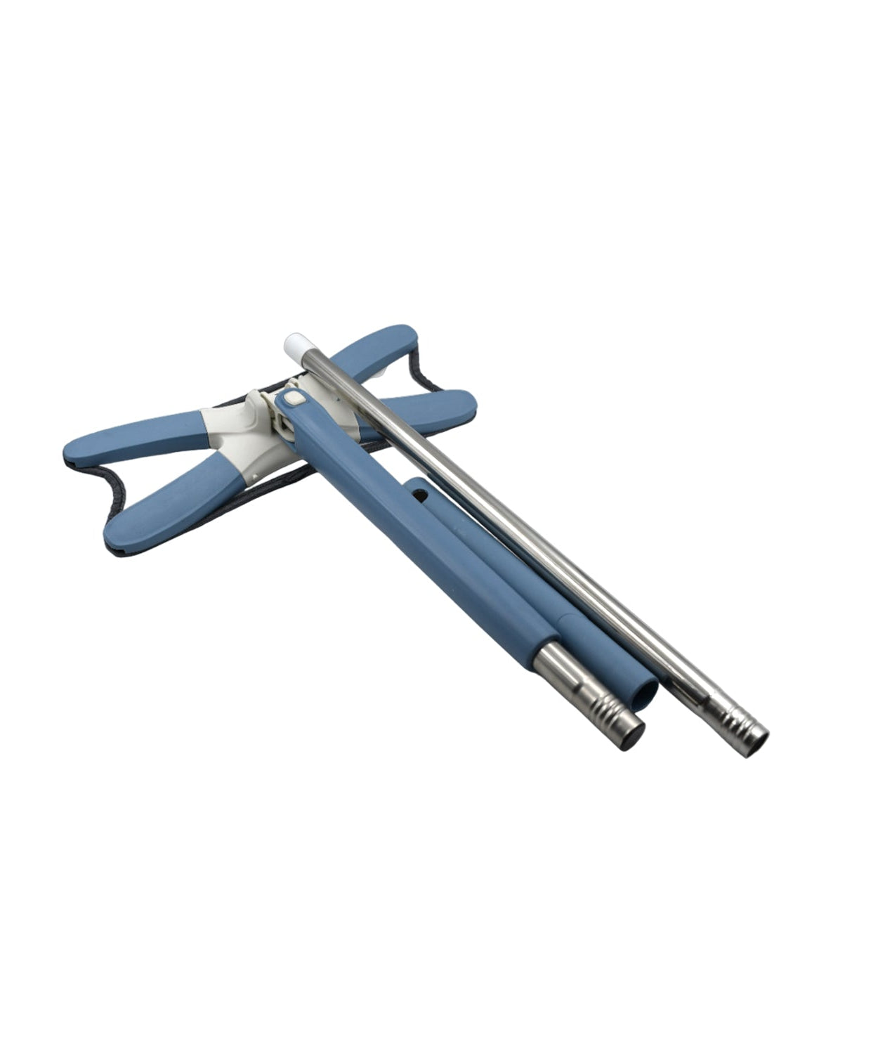 Flat hand mop with adjustable handle for versatile cleaning