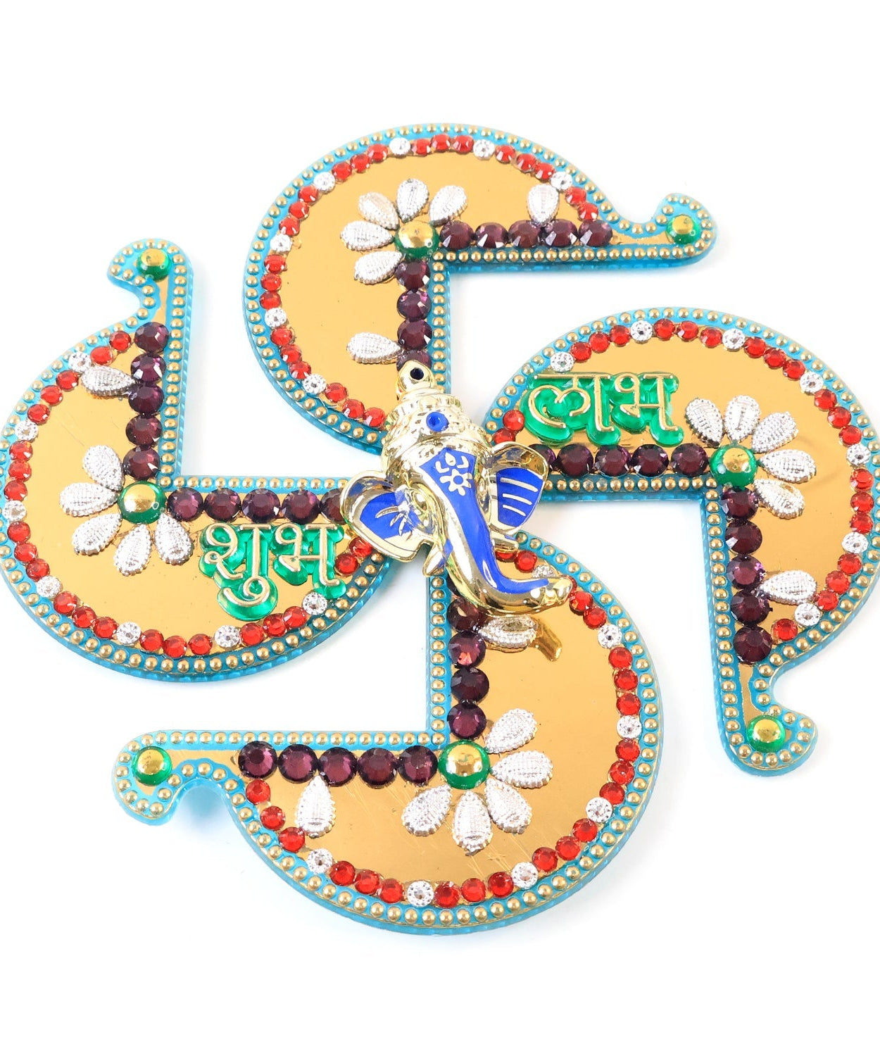 Traditional Golden Swastik Shubh