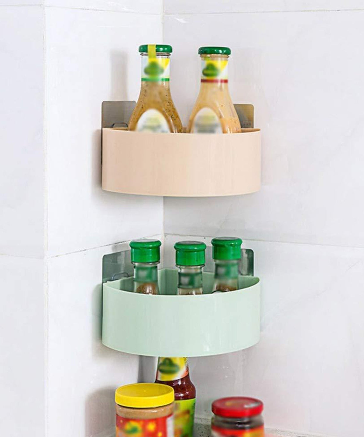 Compact bathroom storage rack