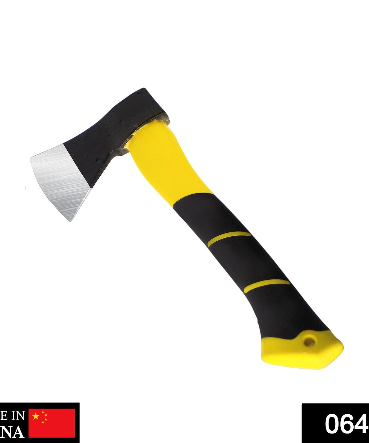 Hatchet axe with fiberglass body, rubber handle.