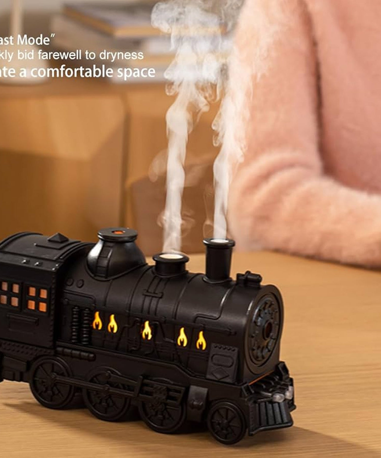 Train Shape Portable Mini Humidifier (1 Pc / Mix Color)