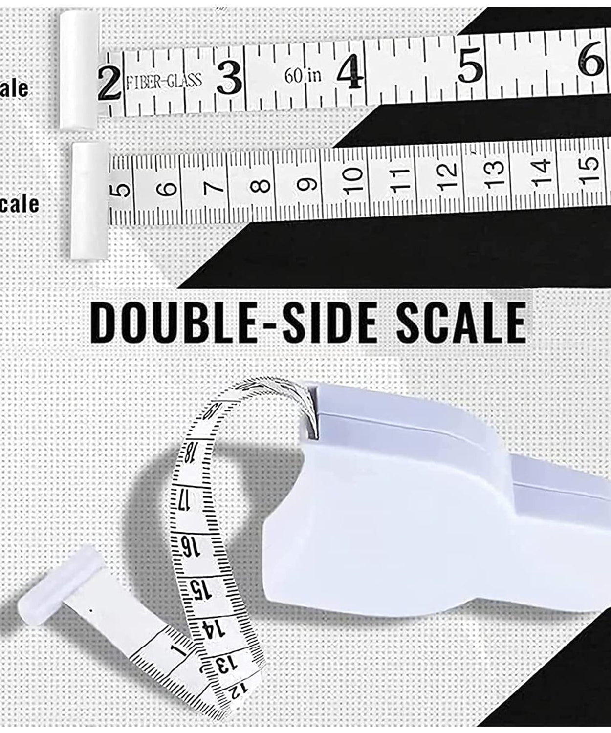 Detailed view of fitness measuring tape for accurate sizing.