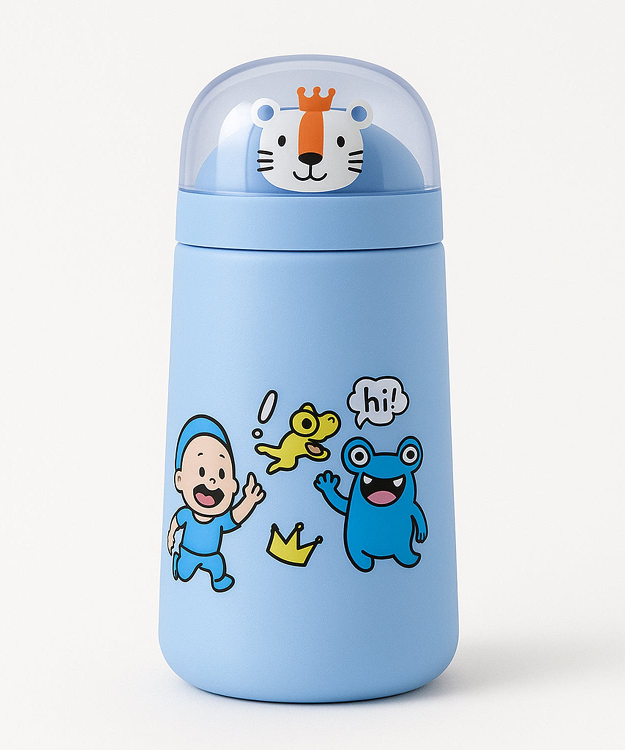 Sippy Pop Cartoon Glass Bottle