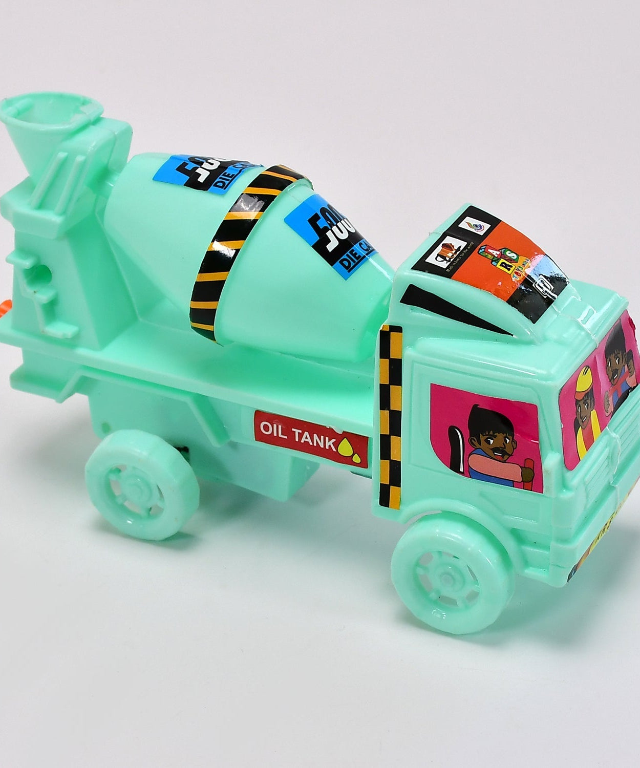 Large cement mixer truck with dump function